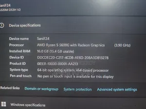 Desktop Computer 16GB AMD Ryzen 5 SSD 256GB