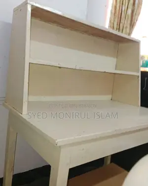 Wooden Reading Table (with Bookshelf) for Sale!
