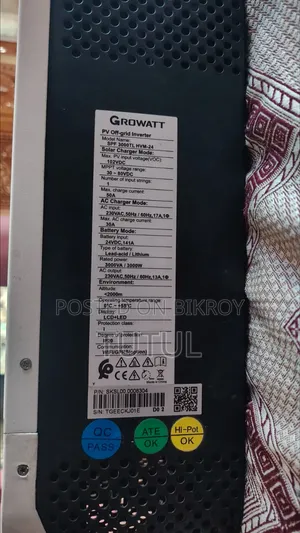 GROWATT SPF 3000 TL 24V High Frequency Solar Inverter