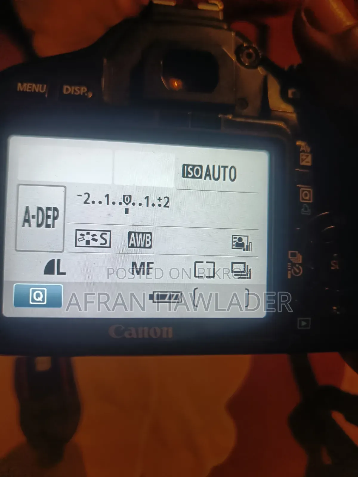Canon 600D Camera for Sale