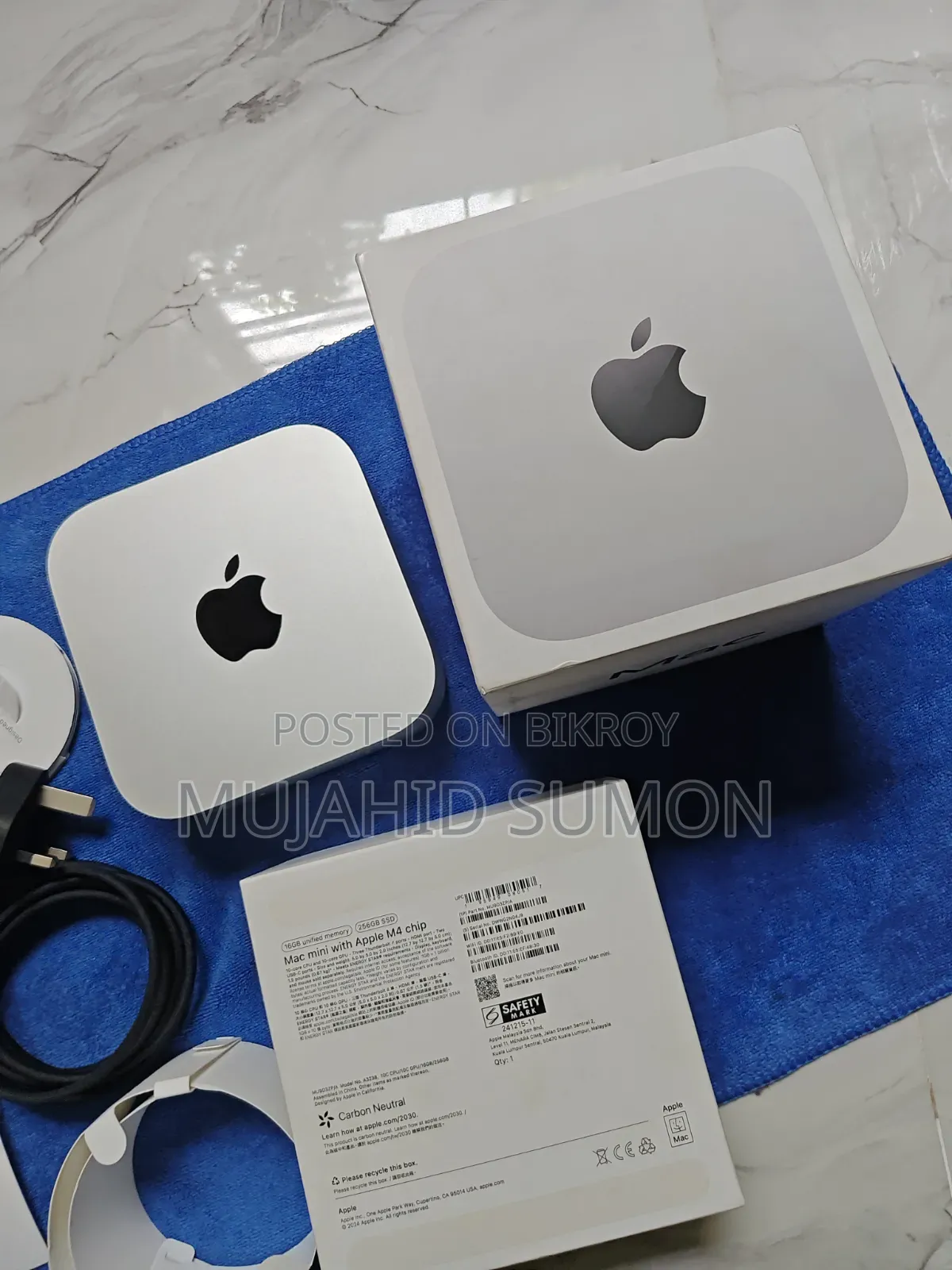 Desktop Computer Apple Mac Mini M4 16GB Apple M4 SSD 256GB