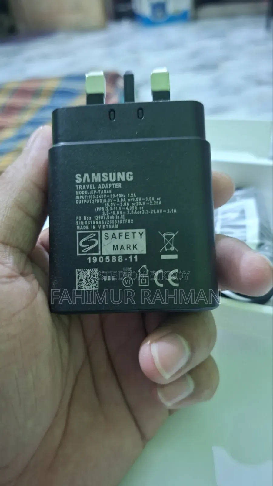 Samsung Original Type-C 45 Watt Charger