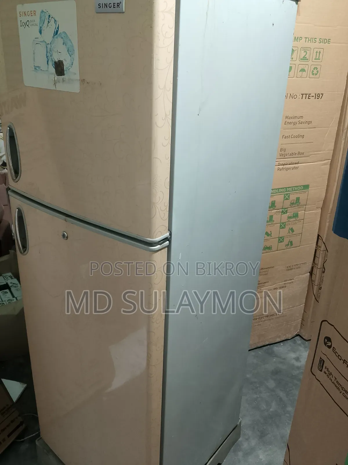 This refrigerator will be sold