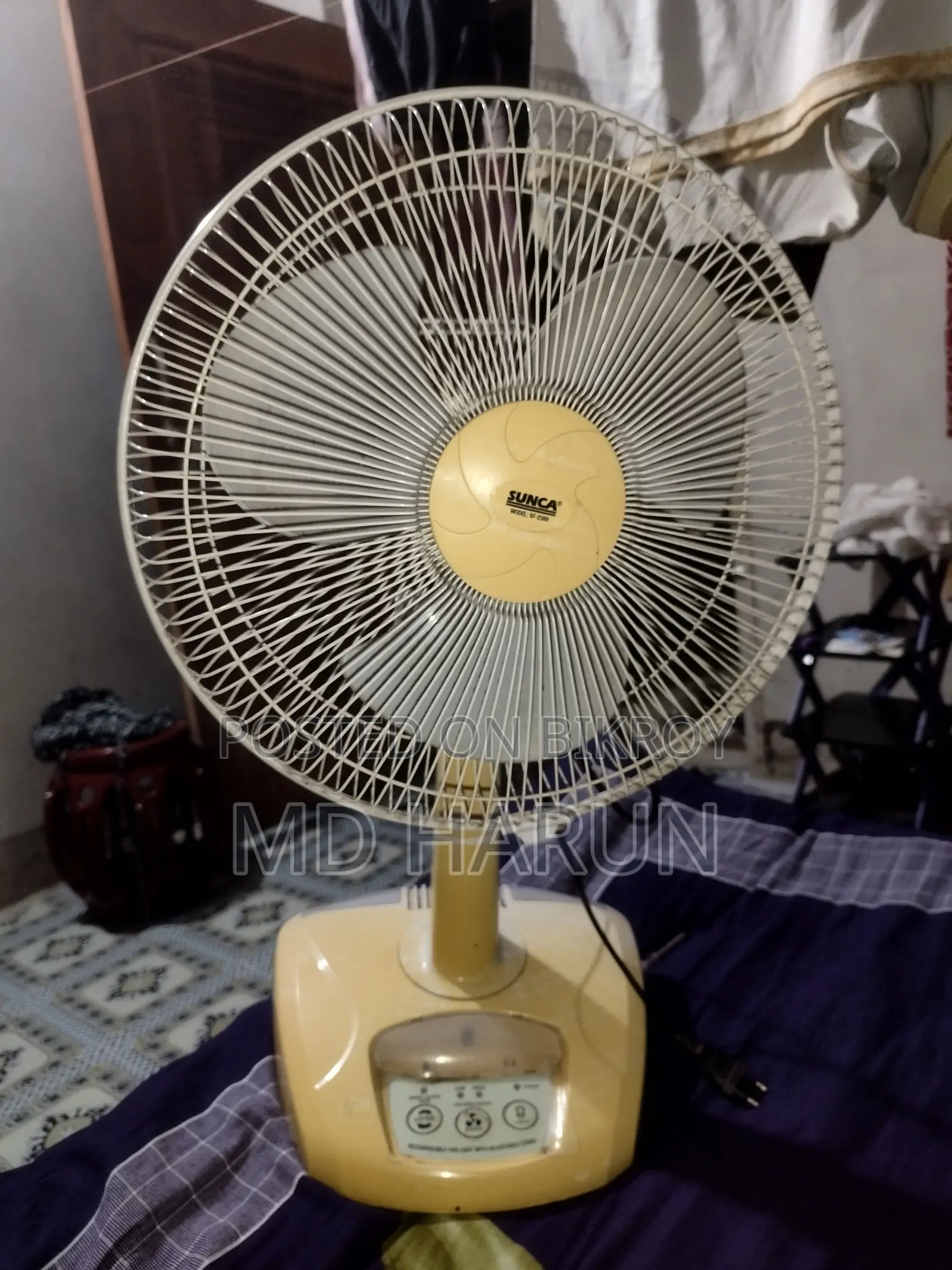 Sunca SF-2389 রিচার্জেবল ফ্যান