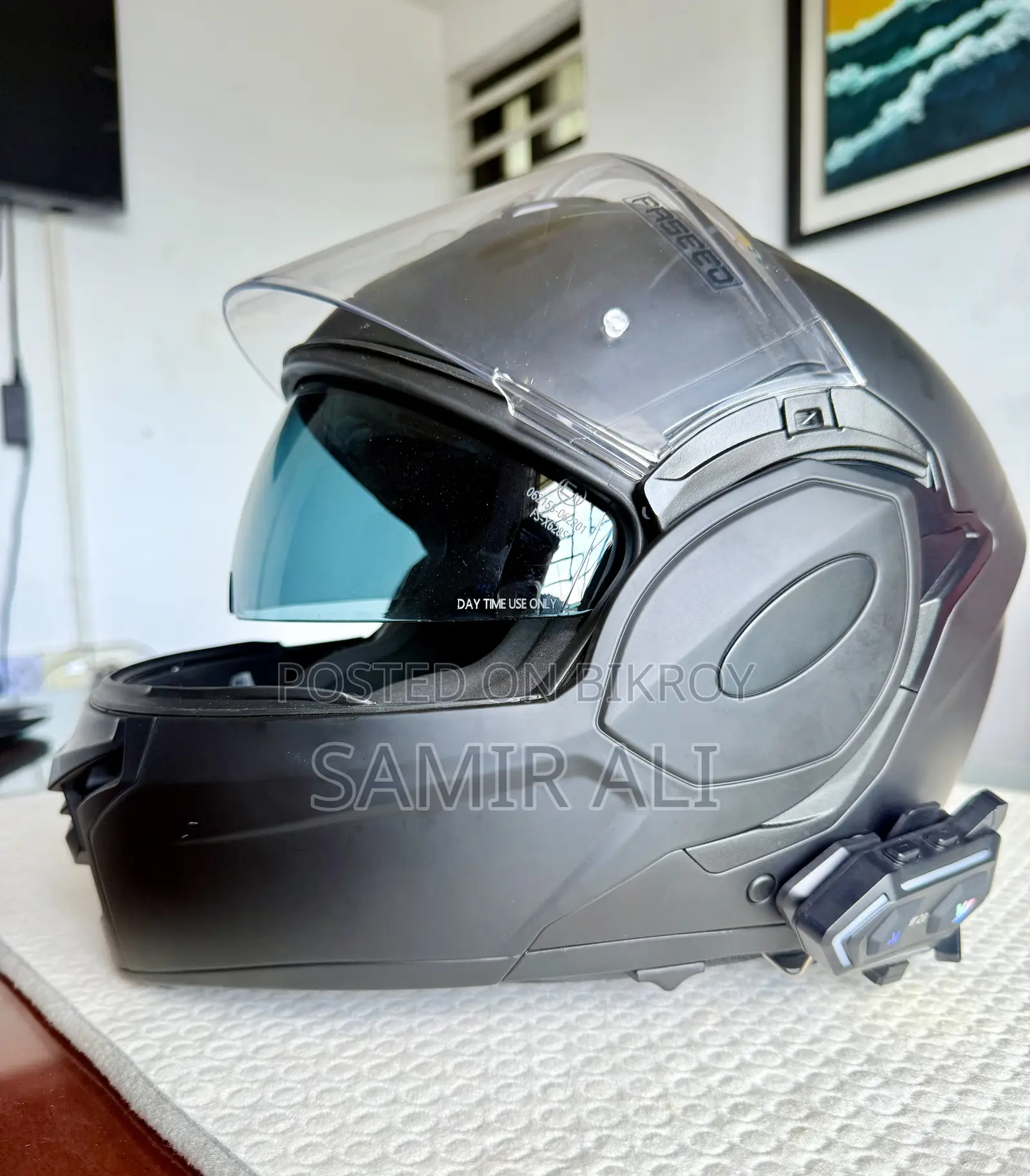FASEED FS X-600 180° Modular Helmet Matt Black | Size: L