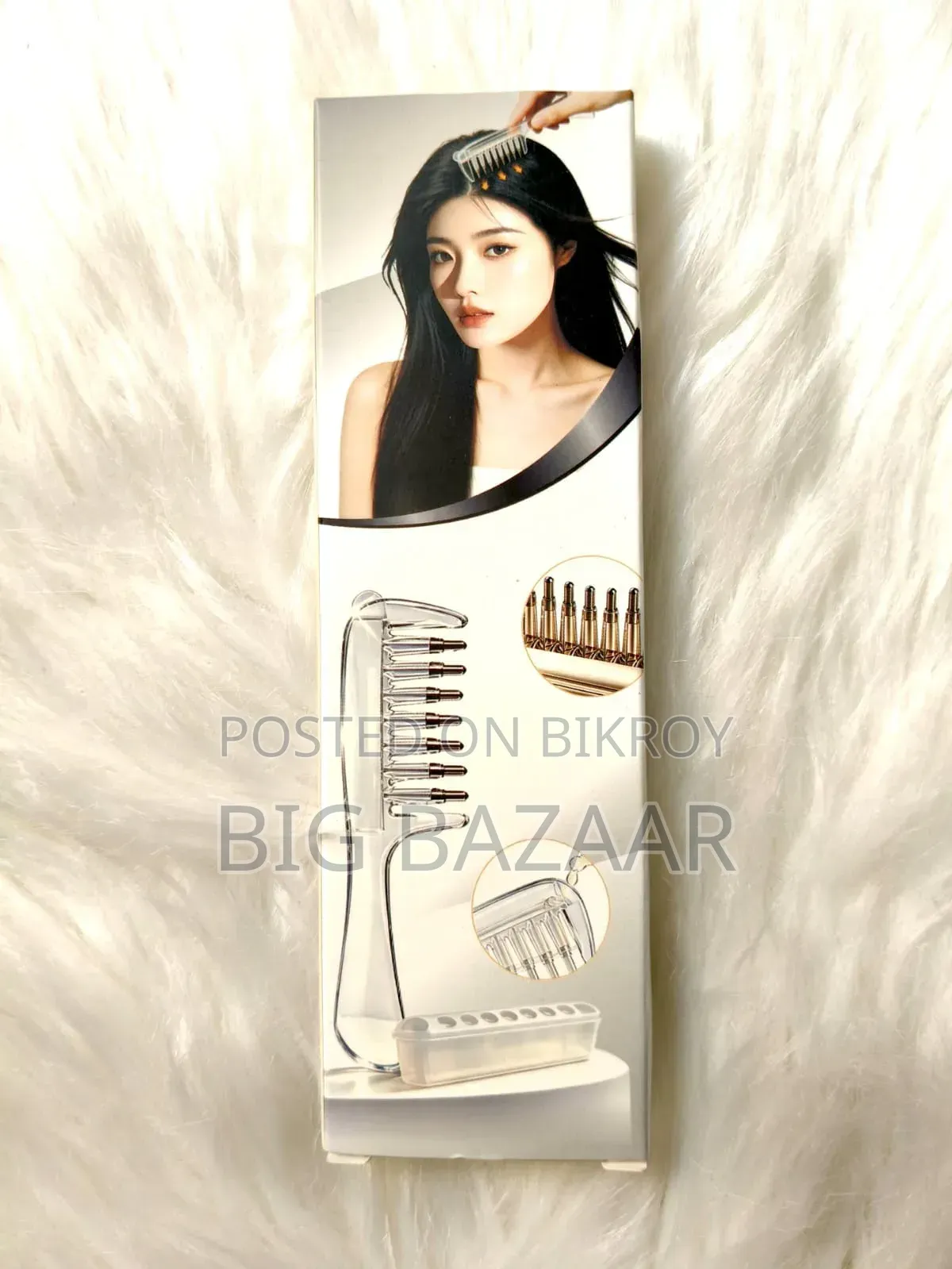 স্ক্র্যাল্প অ্যাপ্লিকেটর কম্ব উইথ হেয়ার সিরাম