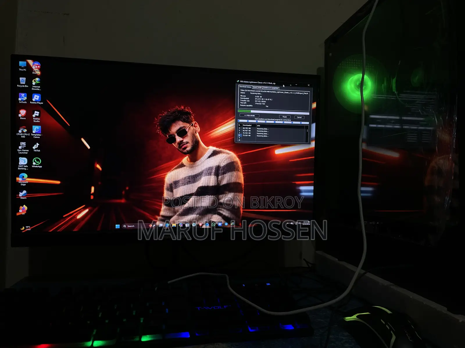 New Desktop Computer MSI Model 8GB AMD Ryzen 5 SSD 256GB