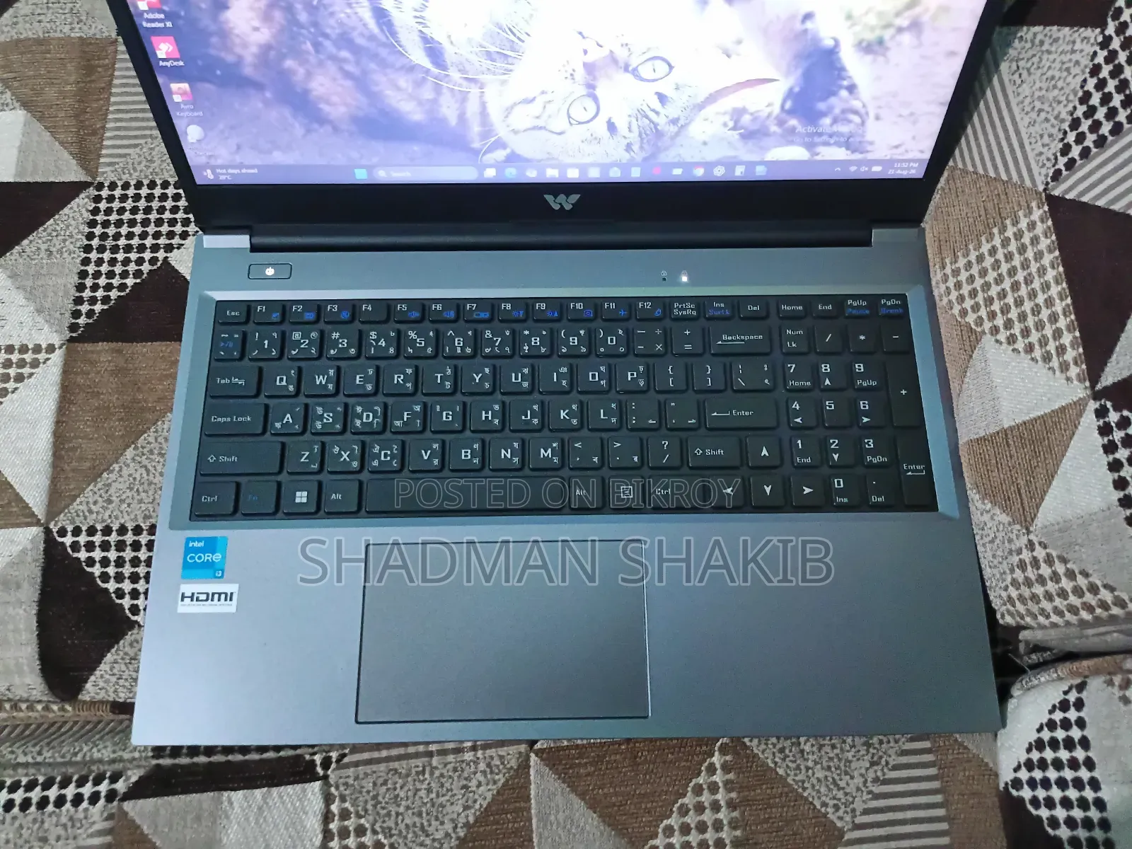 Laptop 8GB Intel Core i3 SSD 512GB