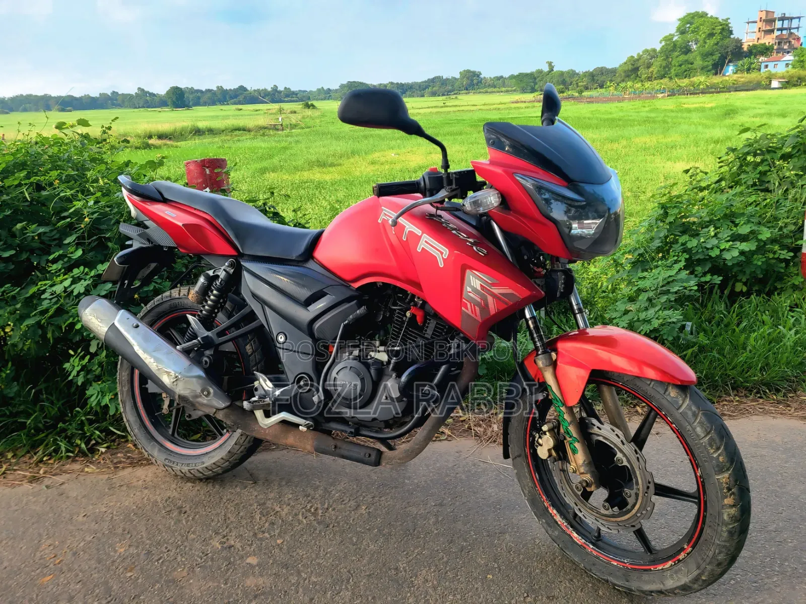 টিভিএস আপাচি আরটিআর ১৬০ টুভি ২০১৮ লাল