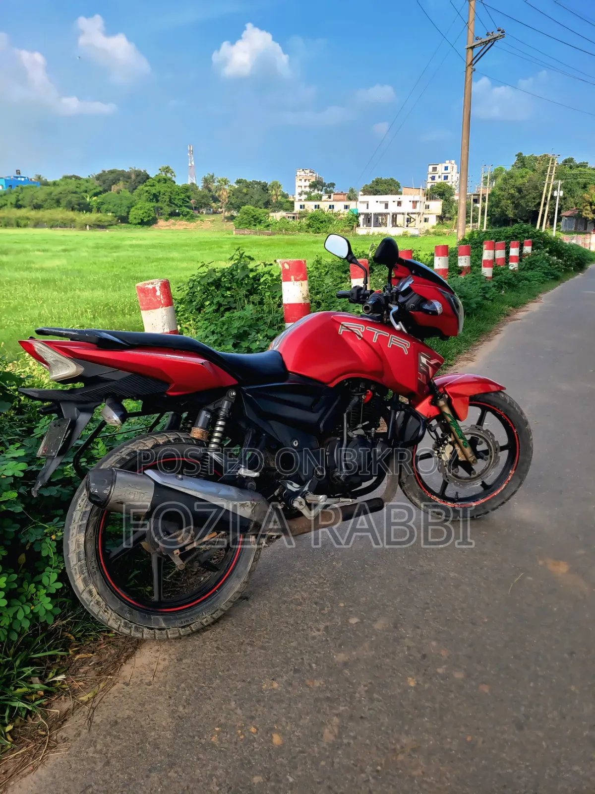 টিভিএস আপাচি আরটিআর ১৬০ টুভি ২০১৮ লাল