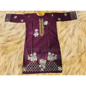 পিওর সুতি এমব্রয়ডারি কুর্তি ও পালাজো সেট