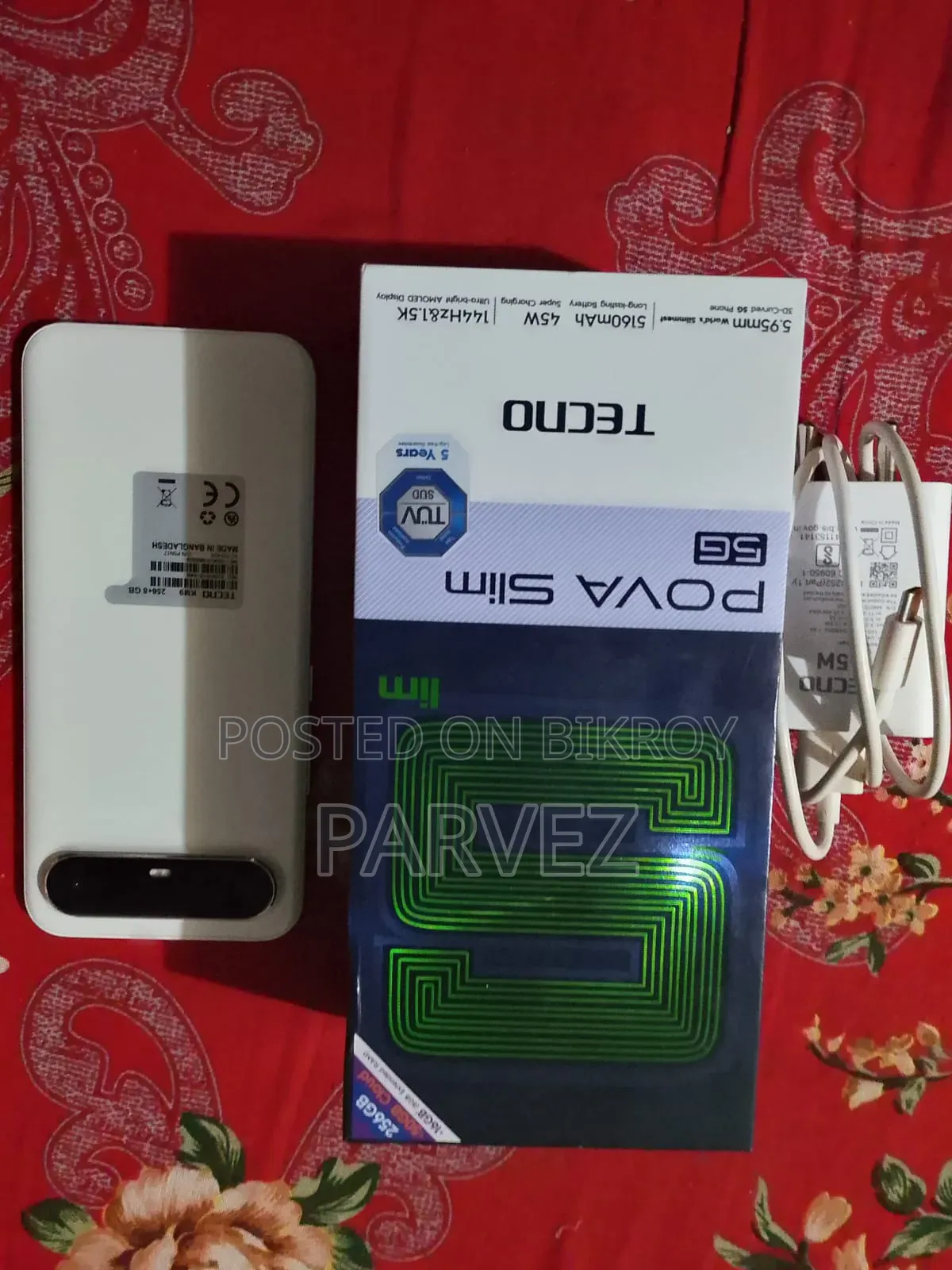 New Tecno Pova Slim 5G 256 GB White