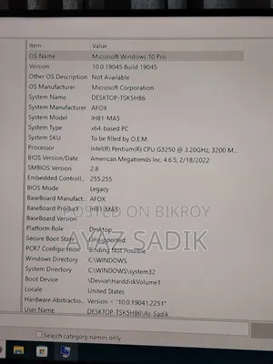 Desktop Computer 12GB Intel Pentium SSD 128GB
