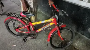 Attractive red color bicycle for kids (Prince Power Bicycle)
