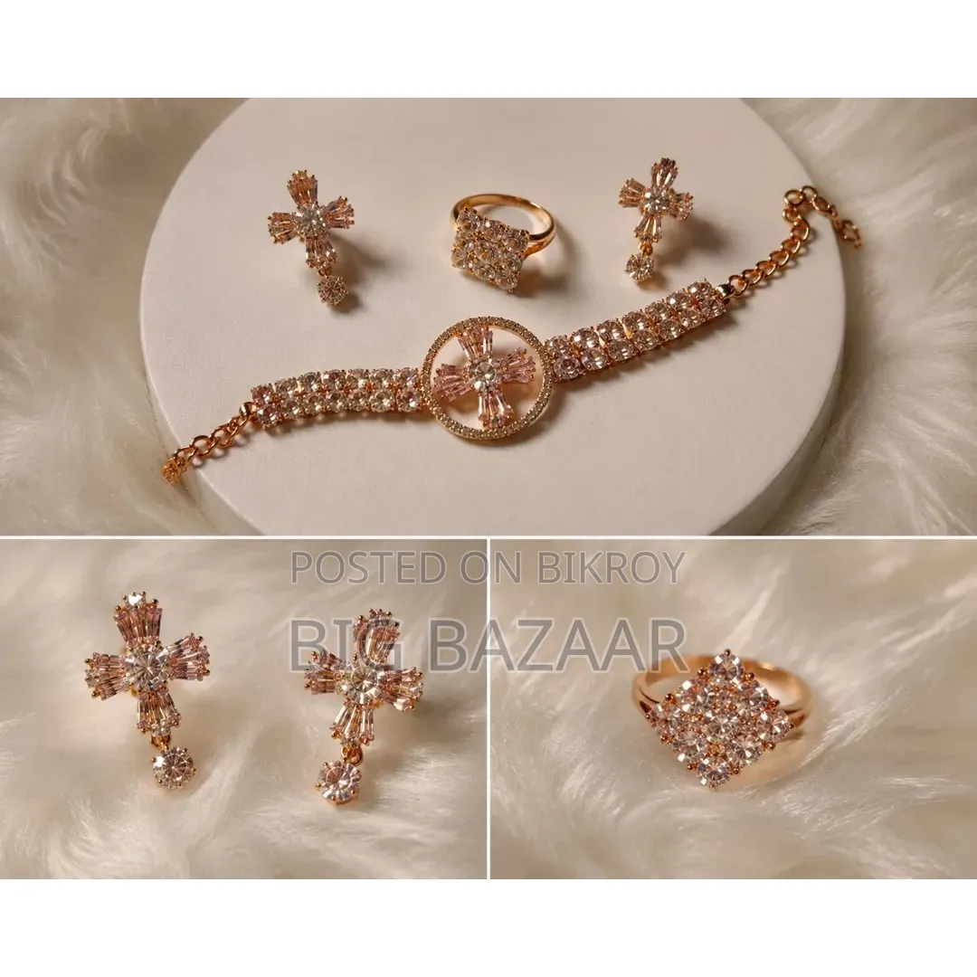Rose Gold Crystal Elegance Jewelry Set
