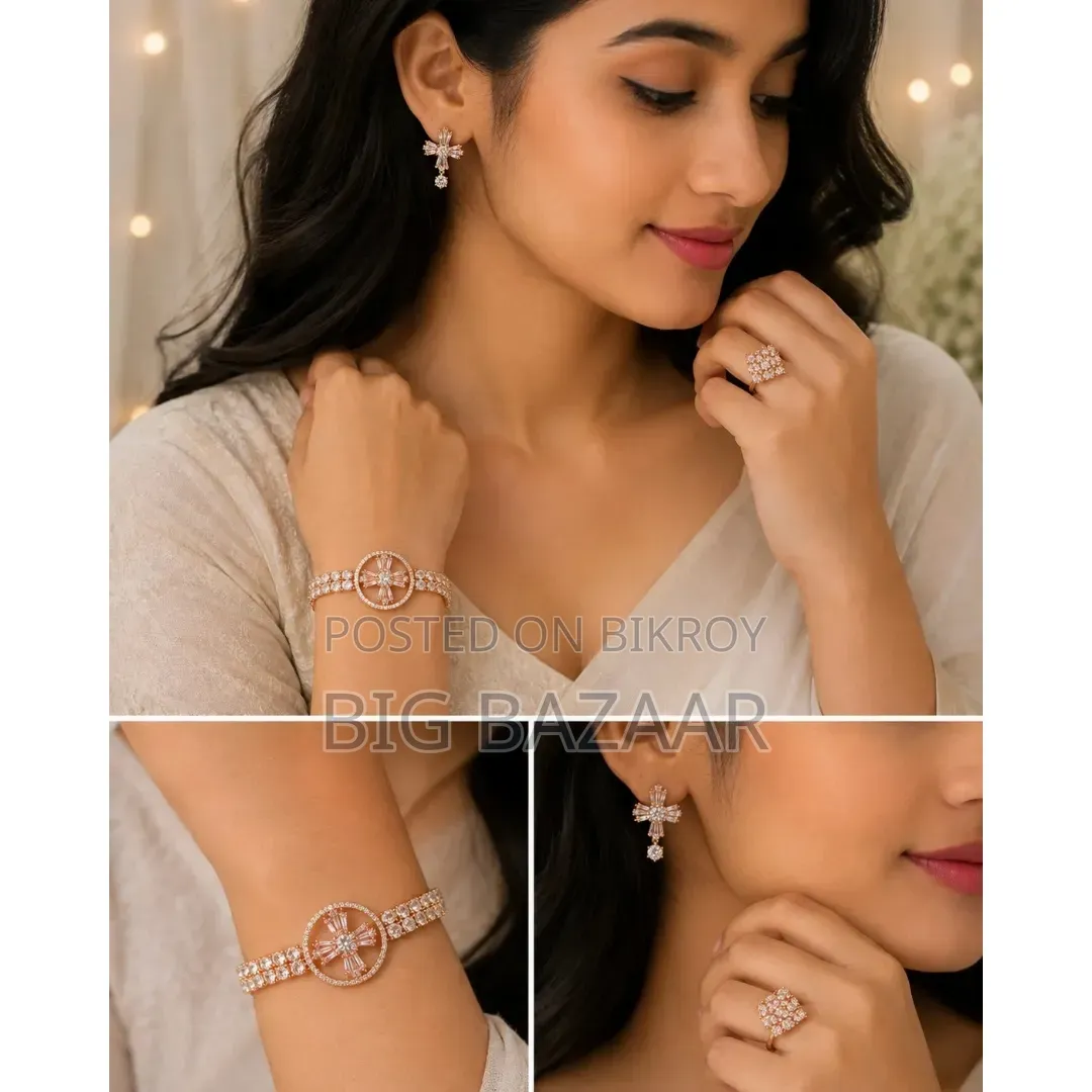 Rose Gold Crystal Elegance Jewelry Set