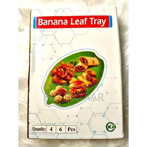 Banana Leaf Design Serving Tray – 4 Pieces Set