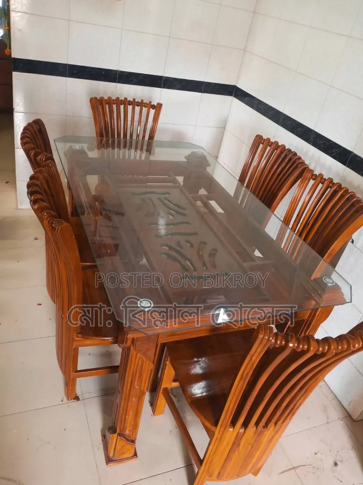 ডাইনিং টেবিল চেয়ার ৬টি