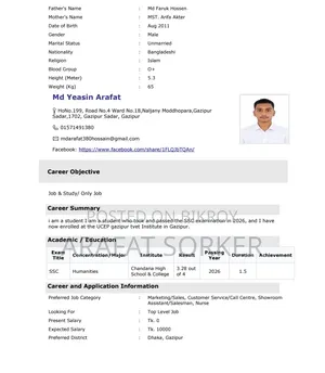 Any Part Time Job Need