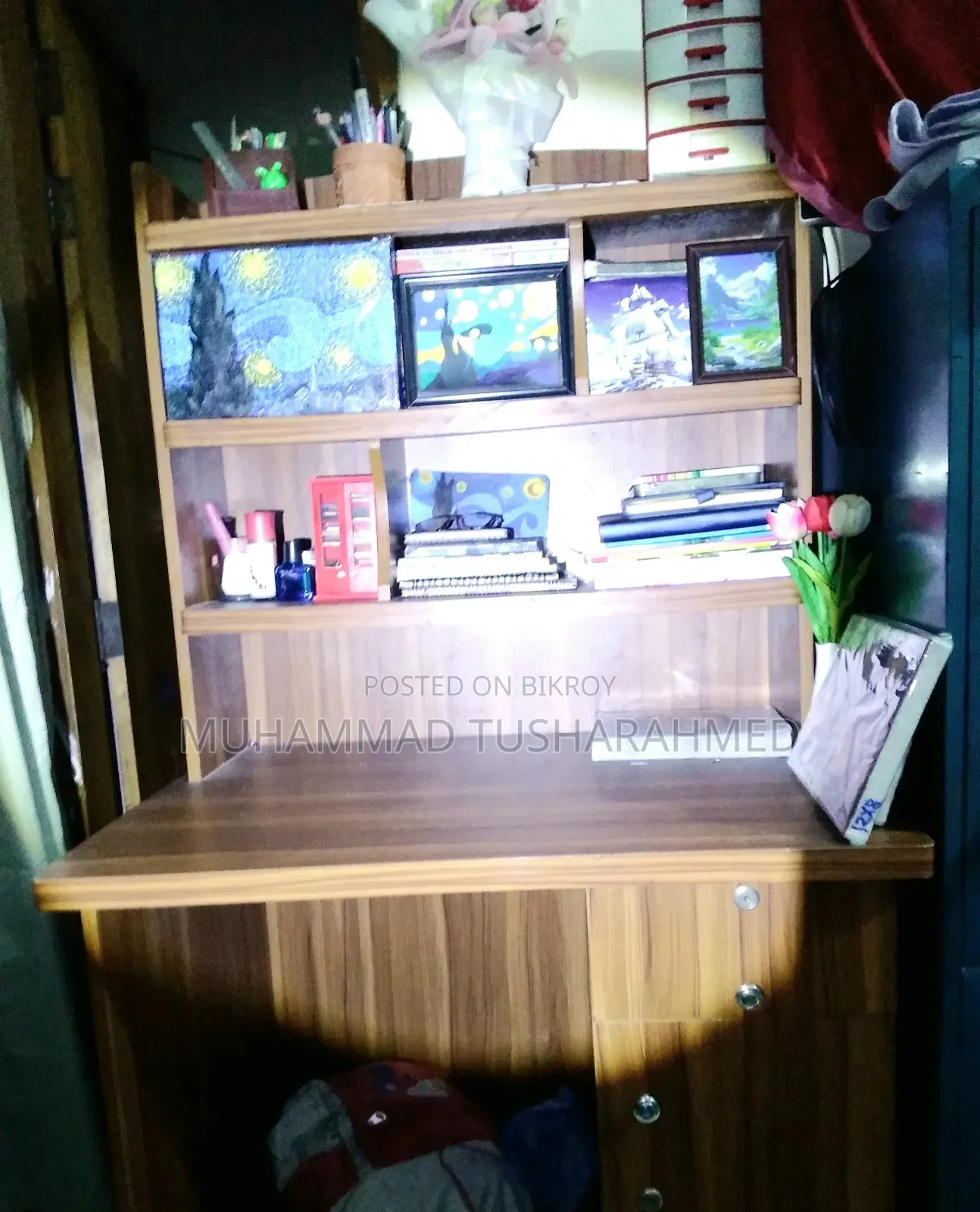 Study Table With 4 Shelves Size 5'3
