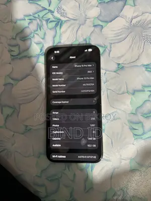 অ্যাপল আইফোন ১৫ প্রো ম্যাক্স ২৫৬ জিবি সিলভার