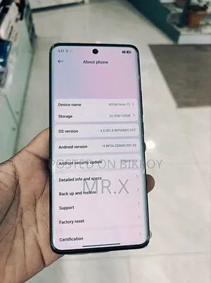 শাওমি রেডমি নোট ১৫ ১২৮ জিবি ব্ল্যাক