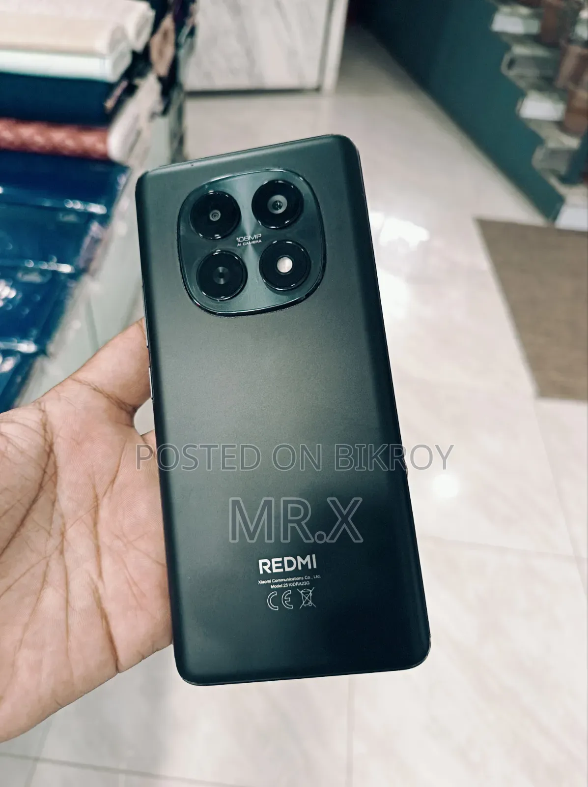 শাওমি রেডমি নোট ১৫ ১২৮ জিবি ব্ল্যাক