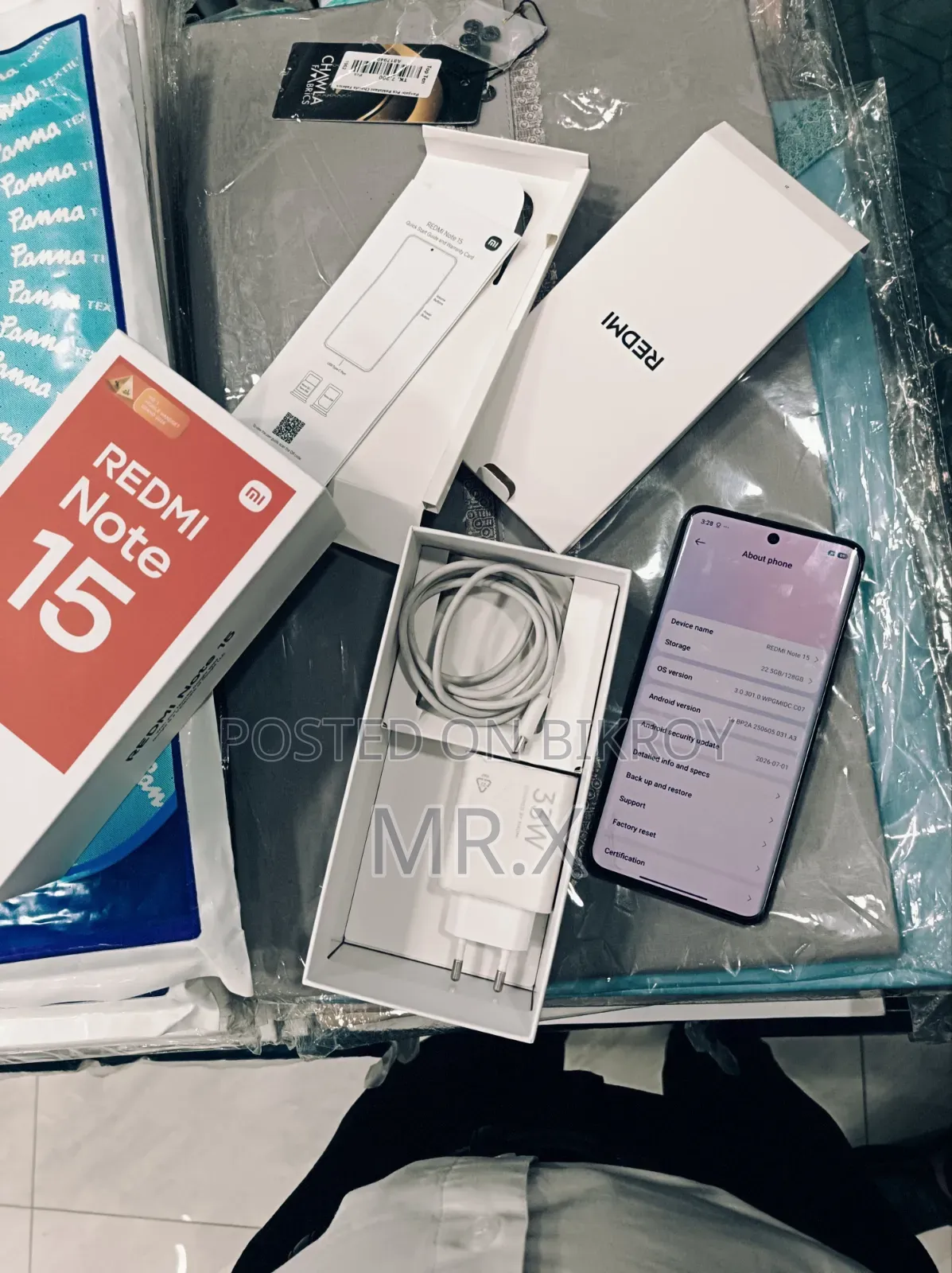 শাওমি রেডমি নোট ১৫ ১২৮ জিবি ব্ল্যাক