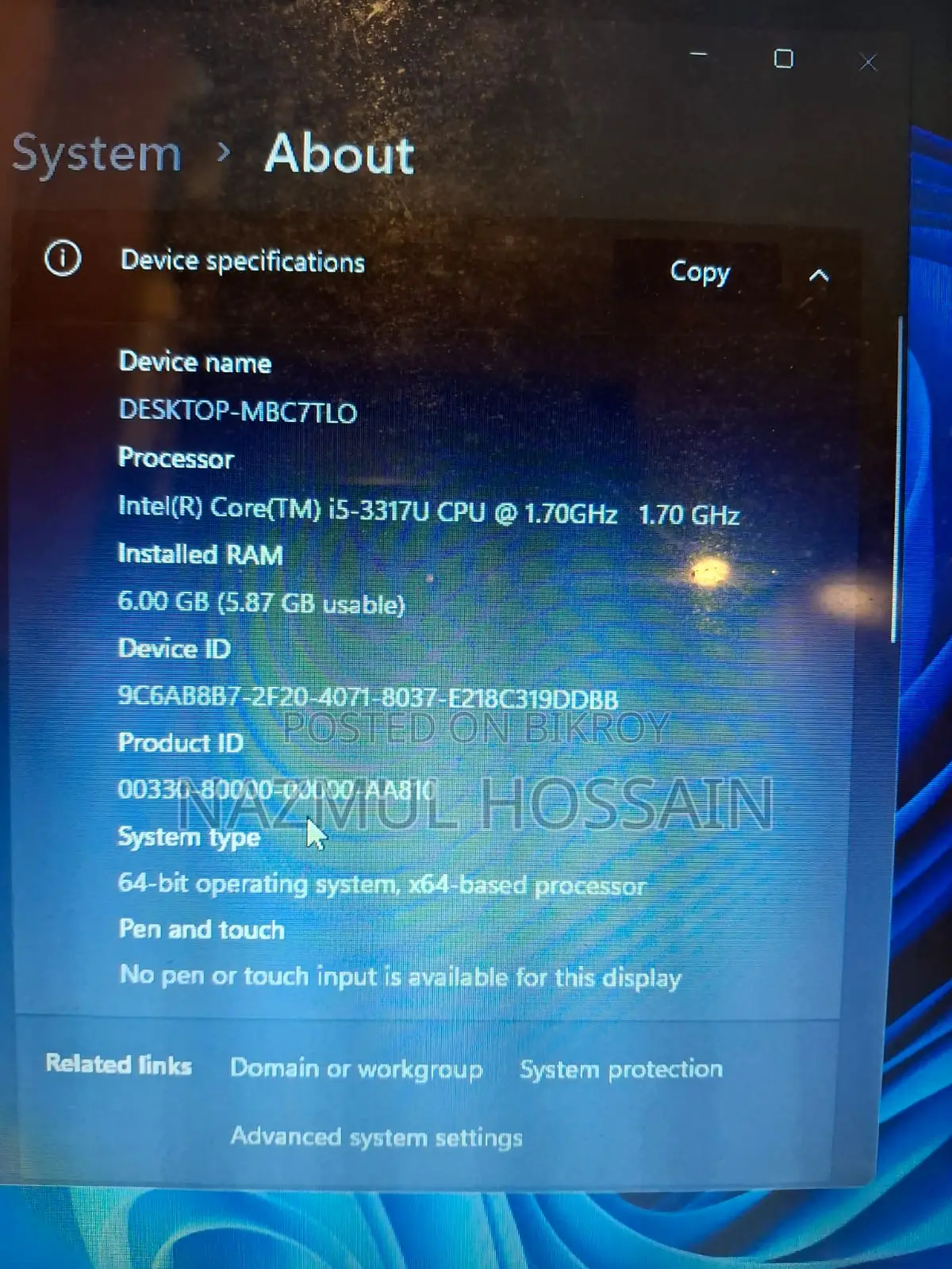 Laptop ASUS P50IJ 8GB Intel Core I5 HDD 256GB
