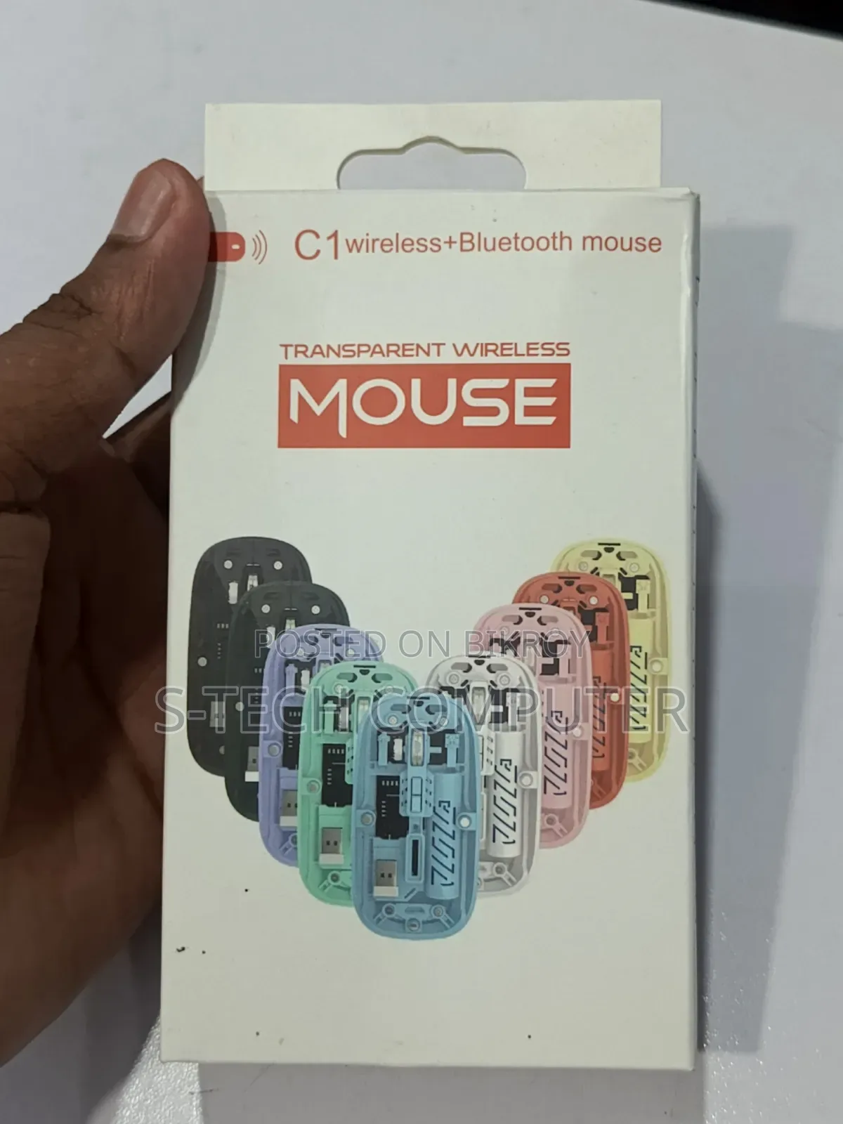 সি১ ওয়্যারলেস + ব্লুটুথ মাউস
