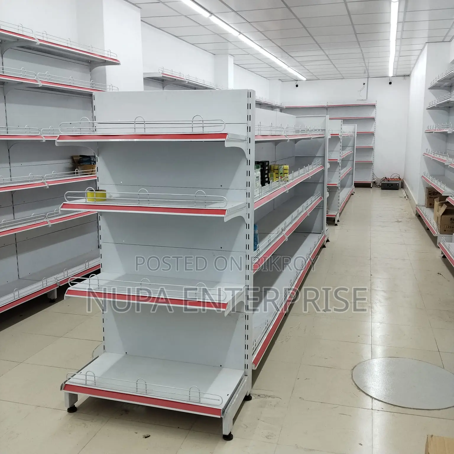 Both Side Gondola Rack – Steel Shelving