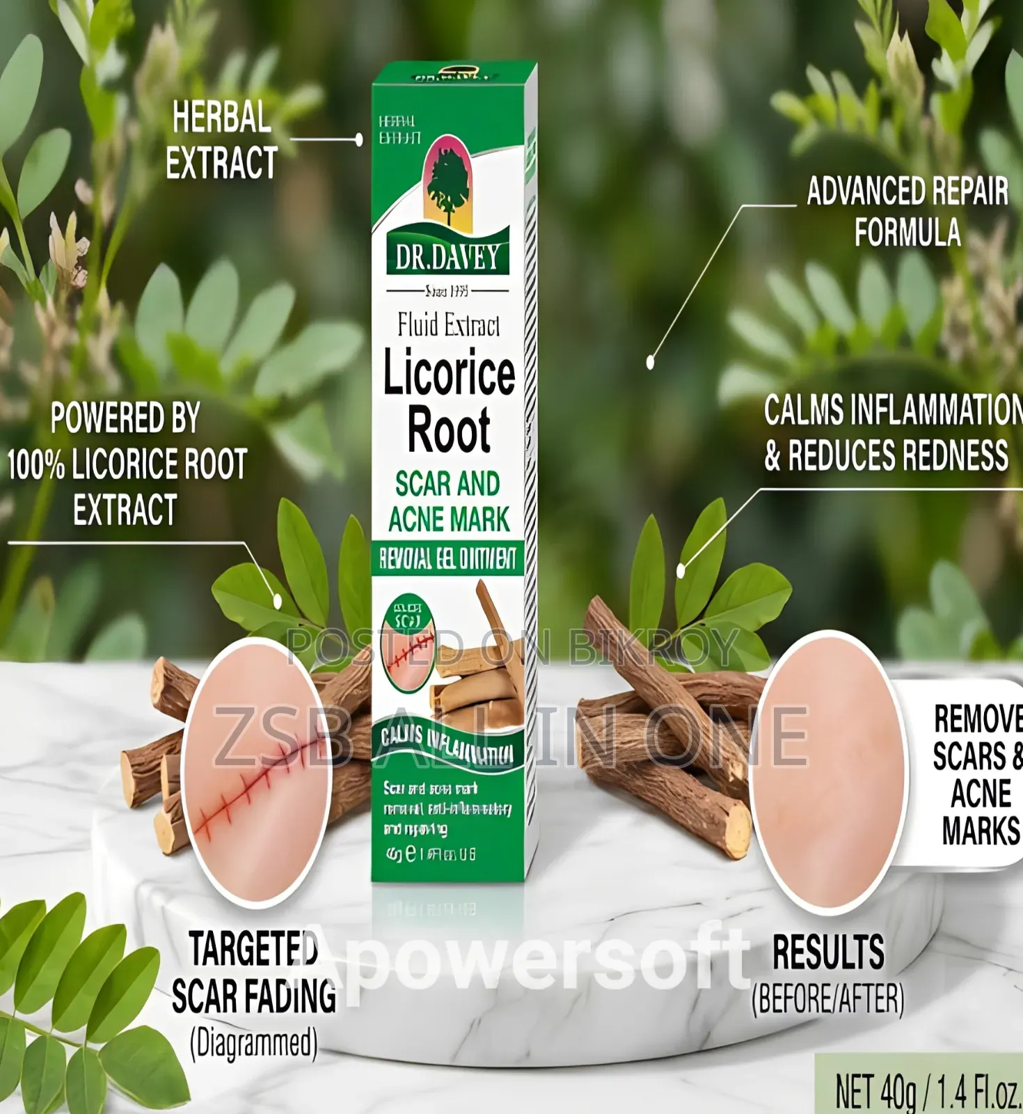 Dr. Davey Licorice Root Scar and Acne Mark Removal Gel