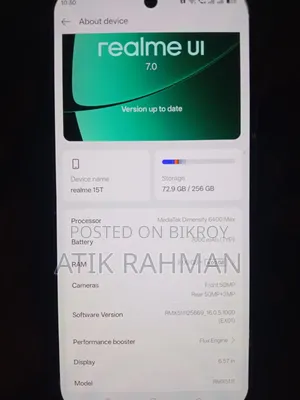 রিয়েলমি ১৫টি ২৫৬ জিবি ব্ল্যাক