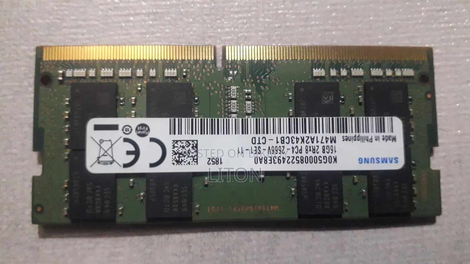 Samsung 16GB DDR4 2666MHz Laptop RAM