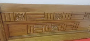 সিঙ্গেল কাঠের খাট। খাটের সাইজ: ৫/৬ ফিট।