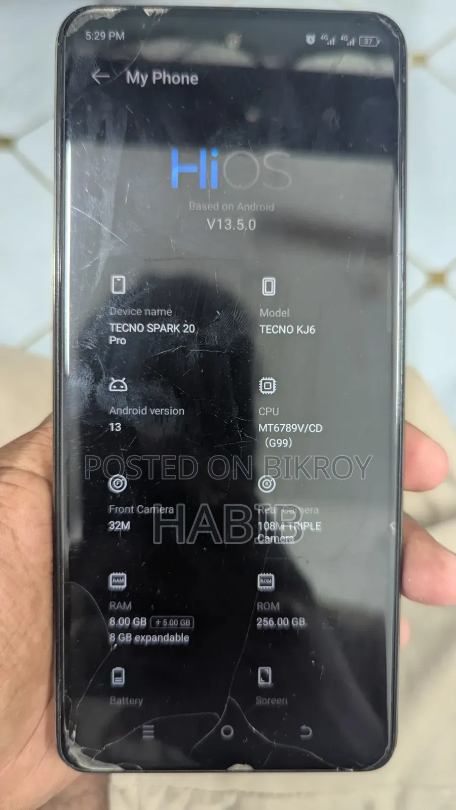 Tecno Spark 20 Pro 256 GB Yellow