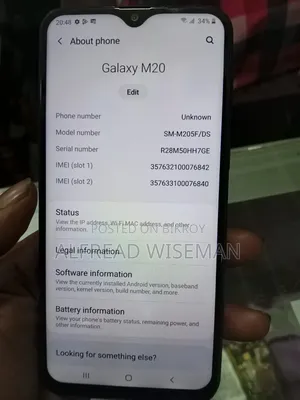 স্যামসাং গ্যালাক্সি এম২০ ৬৪ জিবি নীল