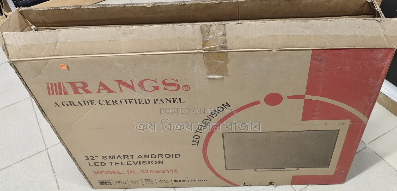 32 Inch RANGS Original Smart Android LED TV With Tx20 Pro