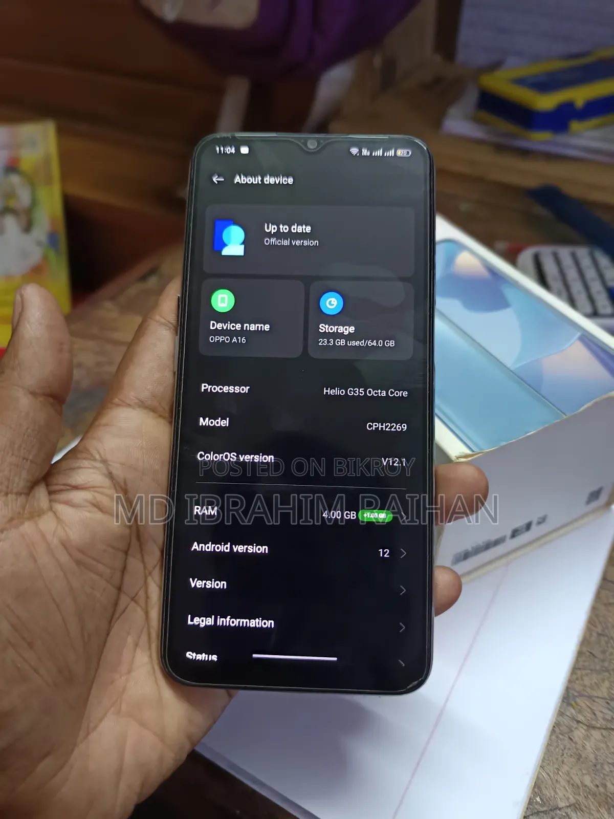 Oppo A16 64 GB Silver