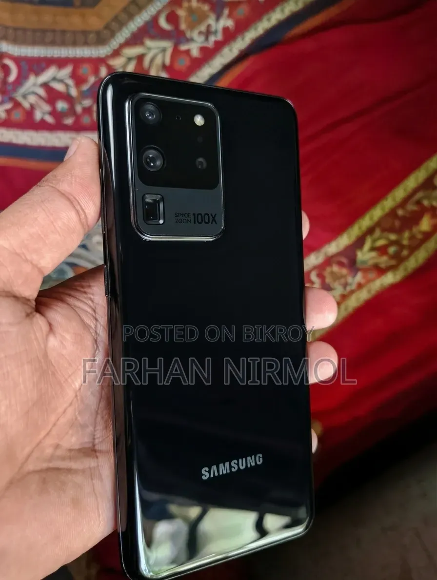 স্যামসাং গ্যালাক্সি এস২০ আল্ট্রা ৫জি ১২৮ জিবি ব্ল্যাক