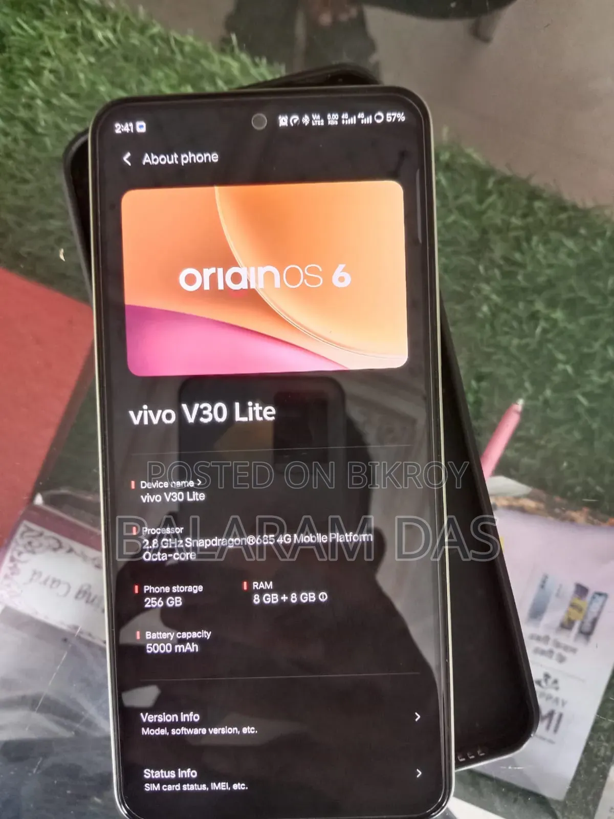 New Vivo V30 Lite 4G 256 GB Green