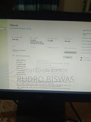 Desktop Computer HP 4GB SSHD+SSD 500GB