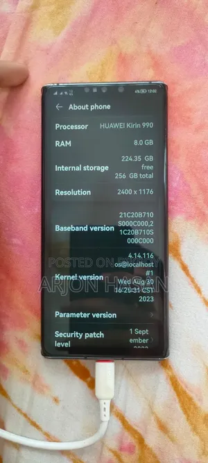 হুয়াওয়ে মেট ৩০ প্রো ২৫৬ জিবি কালো