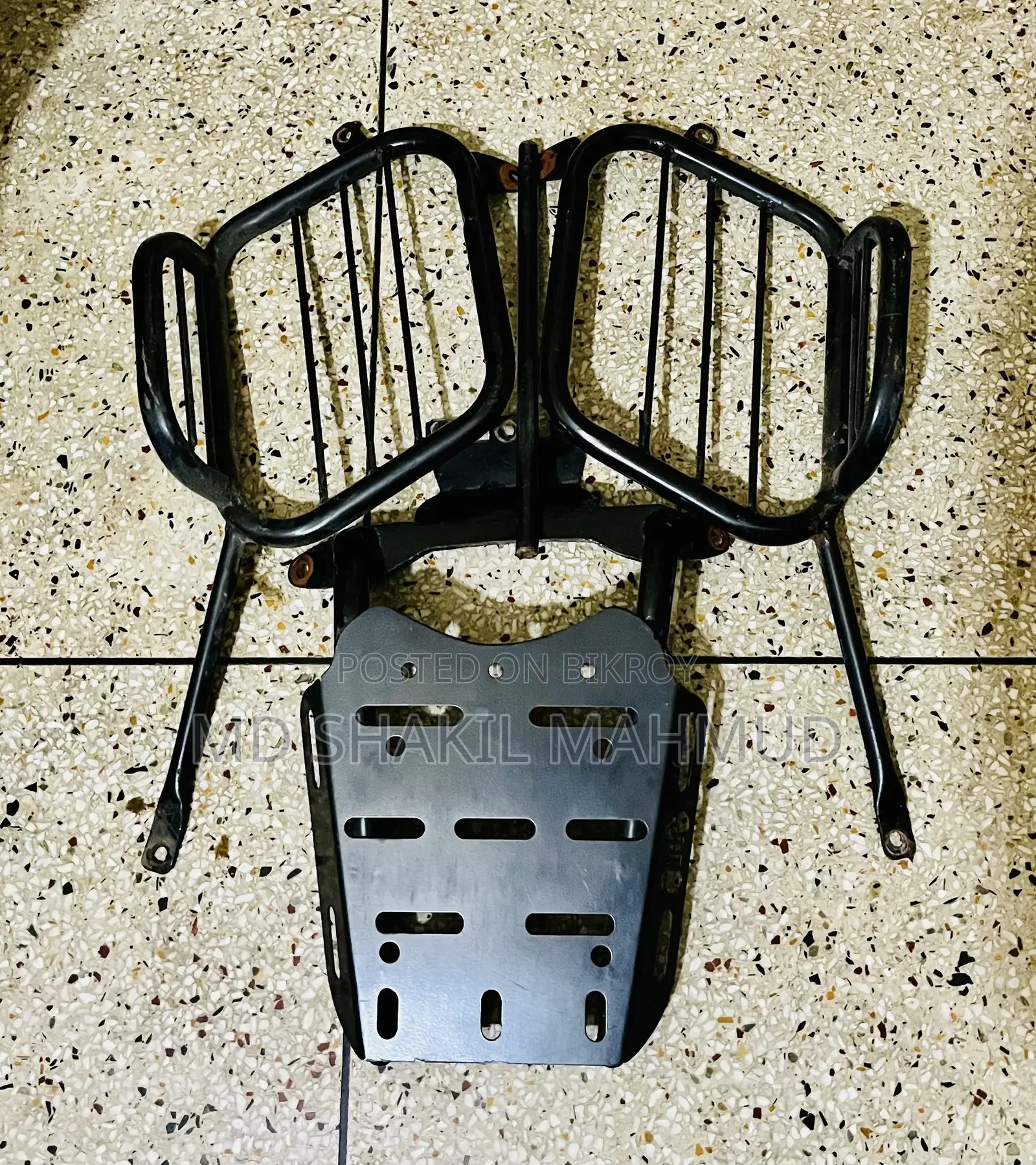 Motorcycle Back Carrier With Saddle Rest