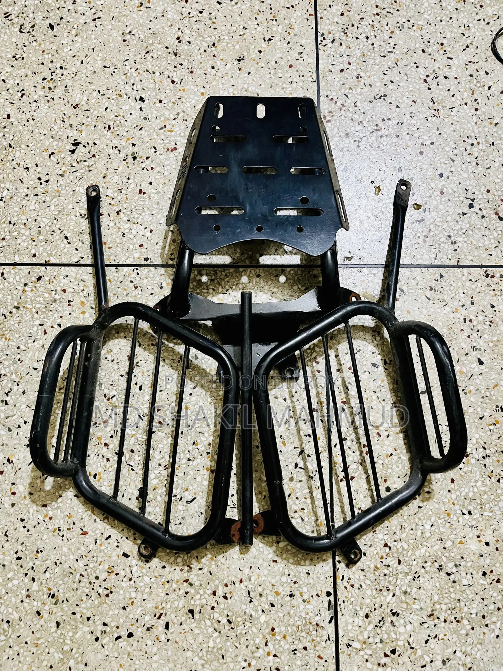 Motorcycle Back Carrier With Saddle Rest