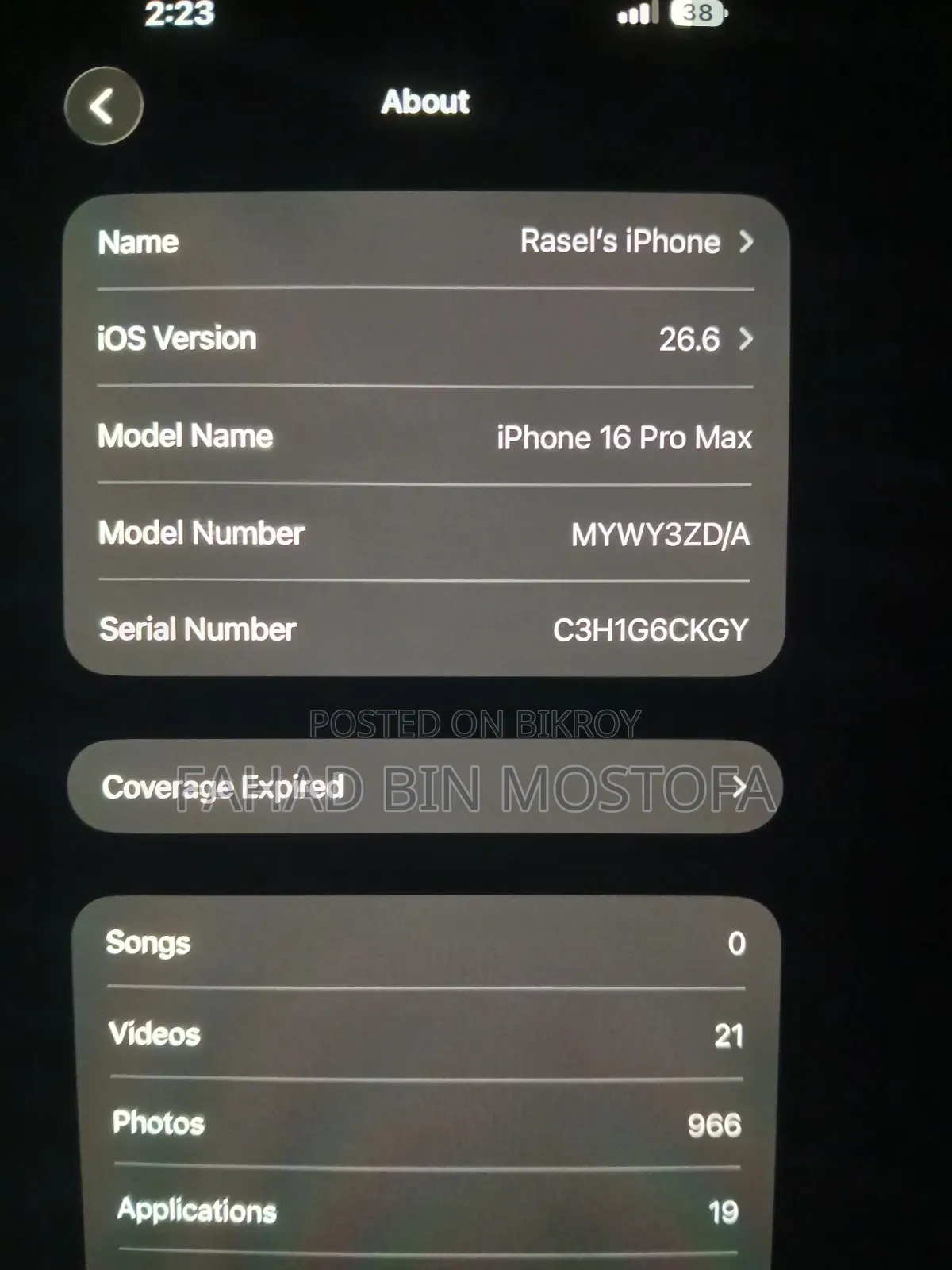 Apple iPhone 16 Pro Max 512 GB Silver