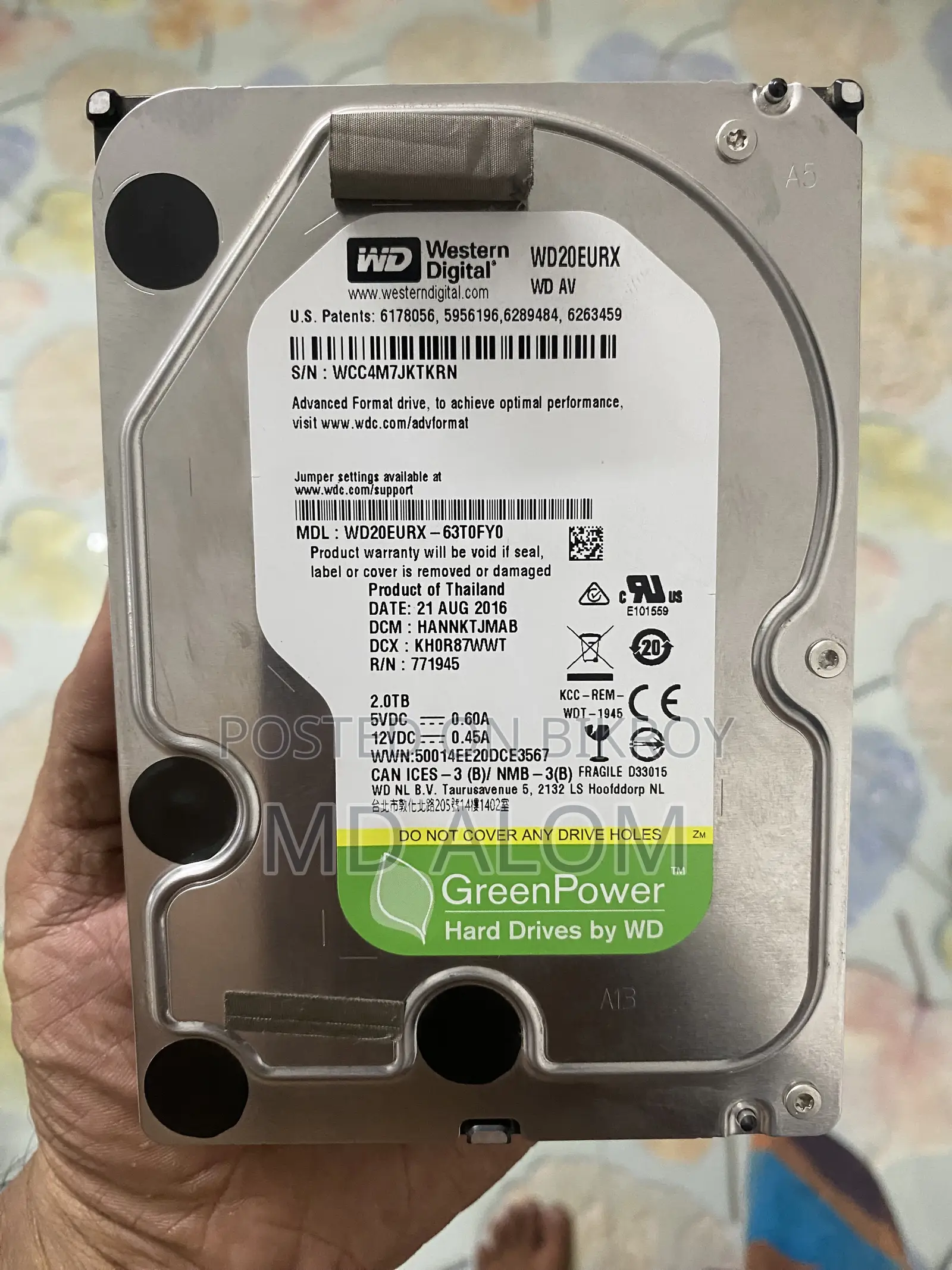 2TB HDD & 2GB Computer RAM