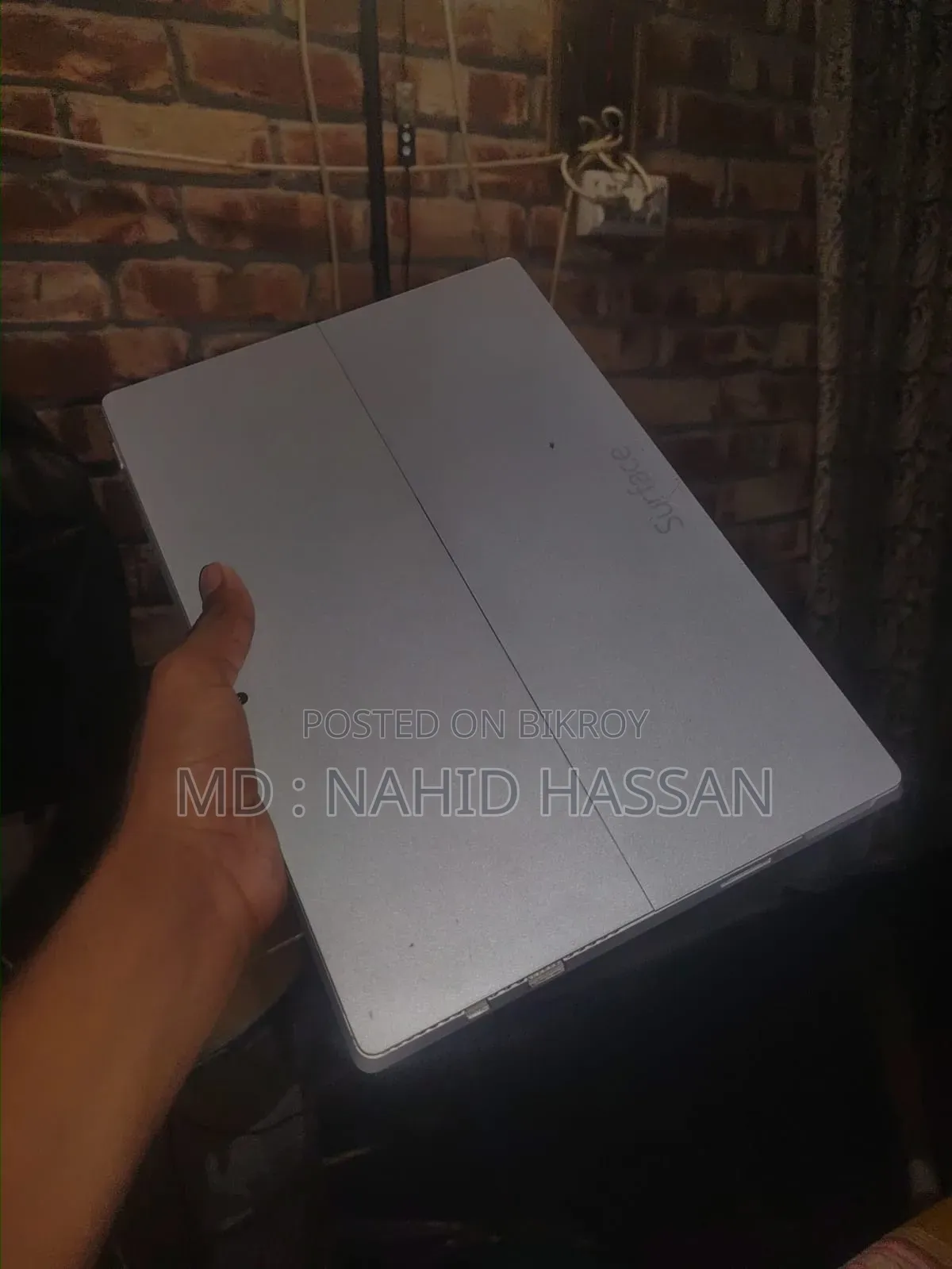ল্যাপটপ মাইক্রোসফট সারফেস প্রো ৩ ৪জিবি ইন্টেল কোর আই৫ এসএসডি ১২৮জিবি