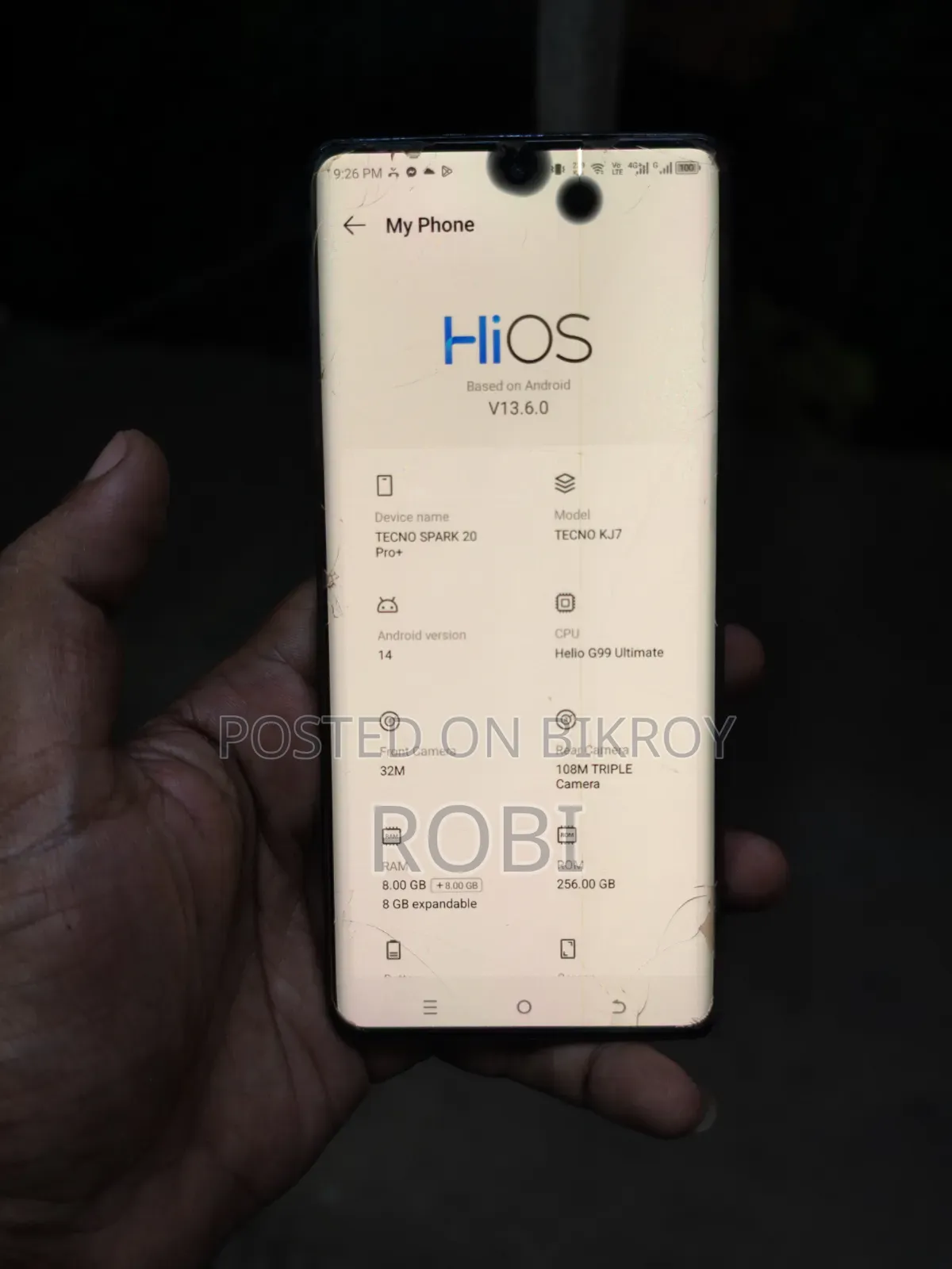 Tecno Spark 20 Pro Plus 256 GB Gray