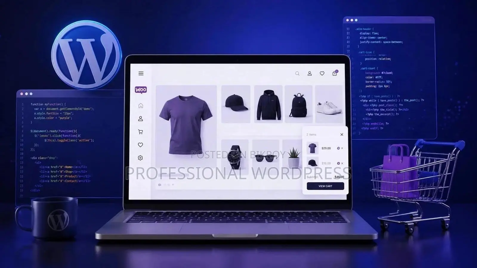WordPress E-Commerce ওয়েবসাইট ডেভেলপমেন্ট সার্ভিস